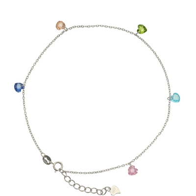 Ezüst szív bokalánc 27 cm (08118-9)