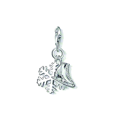 Thomas Sabo jégkorcsolya & hópehely charm (0891-001-12)