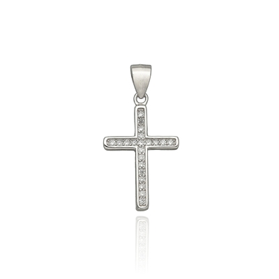 Ezüst kereszt medál (09137-15)