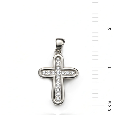 Ezüst kereszt medál (09137-26)