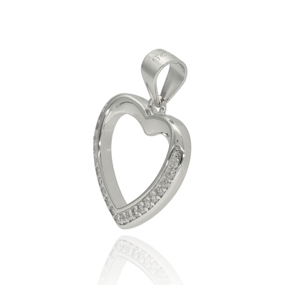 Ezüst szív medál (09139-10)