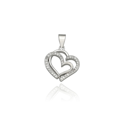 Ezüst szív medál (09139-25)
