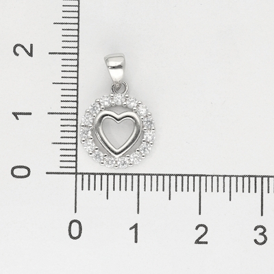 Ezüst szív medál (09139-50)