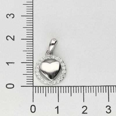 Ezüst szív medál (09139-52)