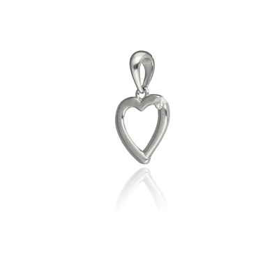 Ezüst szív medál (09139-53)