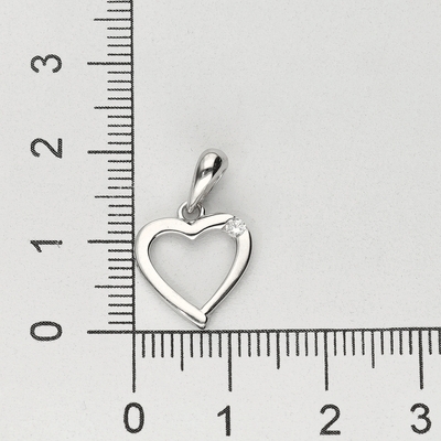 Ezüst szív medál (09139-53)