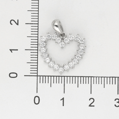 Ezüst szív medál (09139-55)