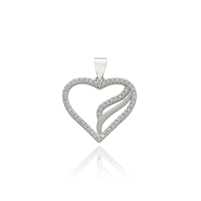 Ezüst szív medál (09139-62)
