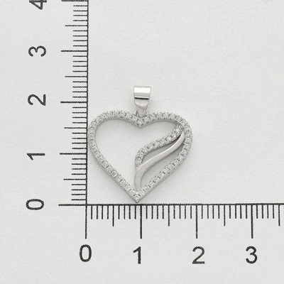 Ezüst szív medál (09139-62)