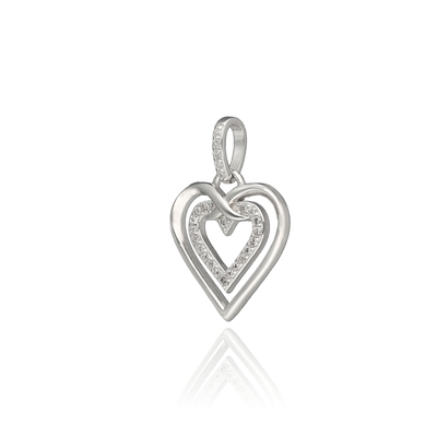 Ezüst szív medál (09139-63)