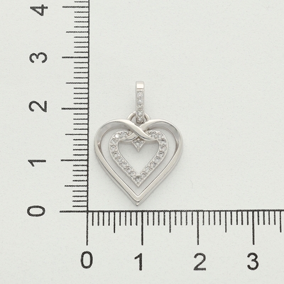 Ezüst szív medál (09139-63)