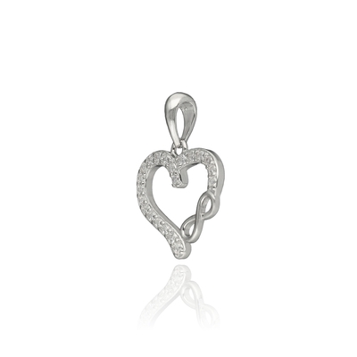 Ezüst szív medál (09139-66)