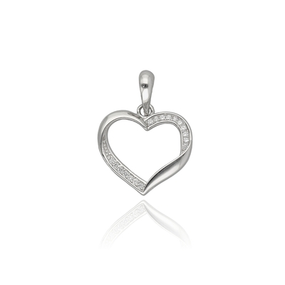 Ezüst szív medál (09139-69)