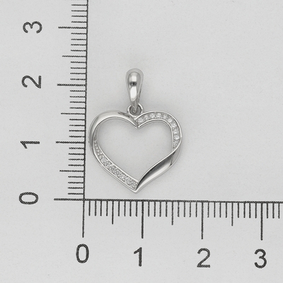 Ezüst szív medál (09139-69)