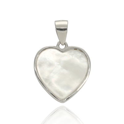 Ezüst szív medál (09139-6)