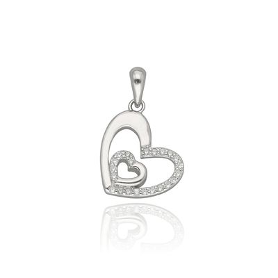 Ezüst szív medál (09139-70)