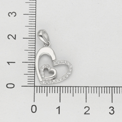 Ezüst szív medál (09139-70)