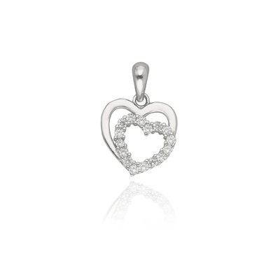 Ezüst szív medál (09139-71)