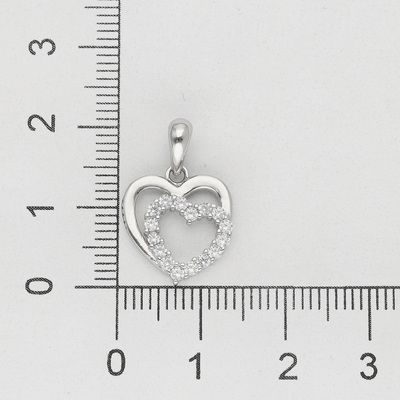 Ezüst szív medál (09139-71)