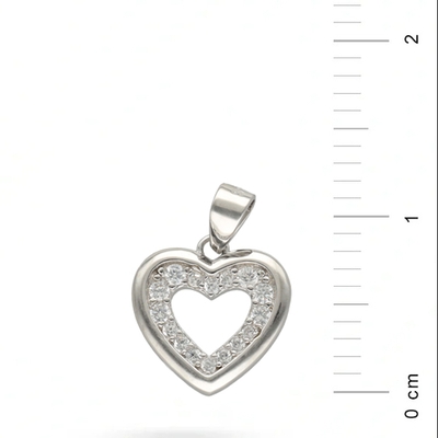 Ezüst szív medál (09139-77)