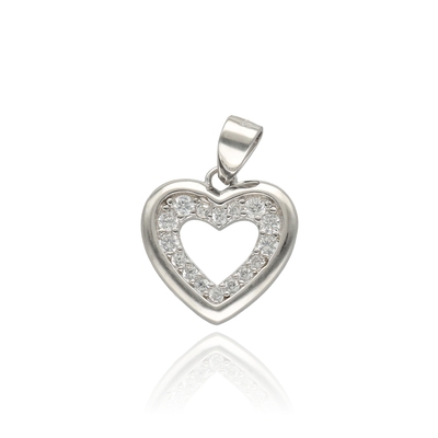 Ezüst szív medál (09139-77)