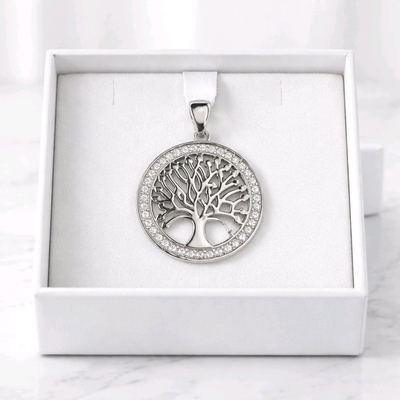 Ezüst Életfa medál (09143-8)