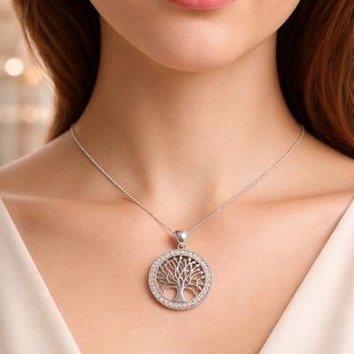 Ezüst Életfa medál (09143-8)