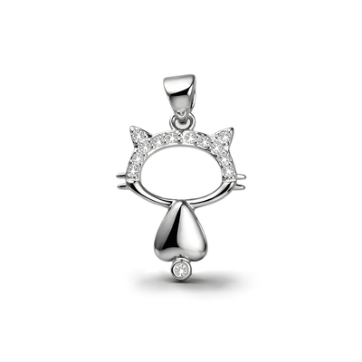 Ezüst cica medál (09145-12)