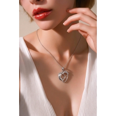 Ezüst talpak medál (09149-10)