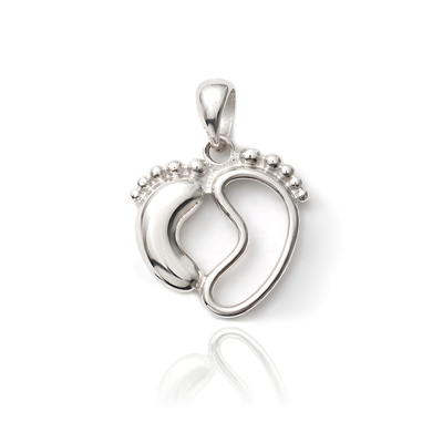 Ezüst talpak medál (09149-10)