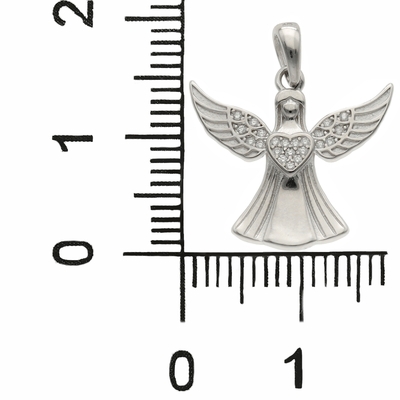 Ezüst angyal medál (09155-1)