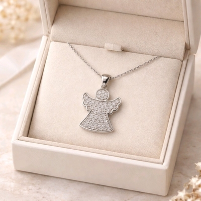 Ezüst angyal medál (09155-2)
