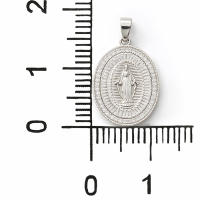 Ezüst Szűz Mária medál (09176-3)