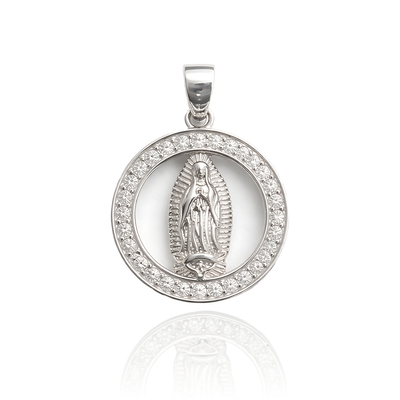 Ezüst Szűz Mária medál (09176-4)