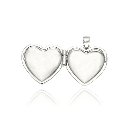 Ezüst nyitható szív medál (09214-1)