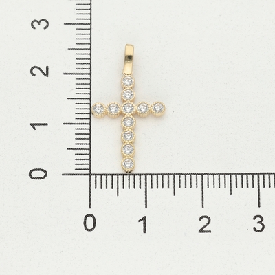 Arany kereszt medál (09S137-10-TC_KT)