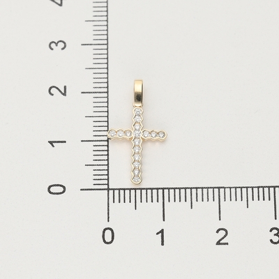 Arany kereszt medál (09S137-6-TC_KT)