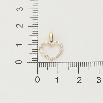 Arany szív medál (09S139-4-TC_KT)