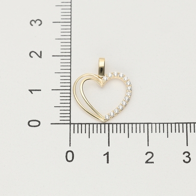 Arany szív medál (09S139-5-TC_KT)