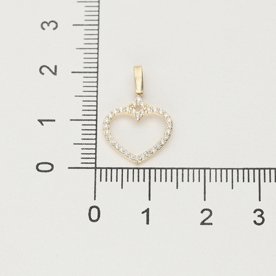 Arany szív medál (09S139-6-TC_KT)