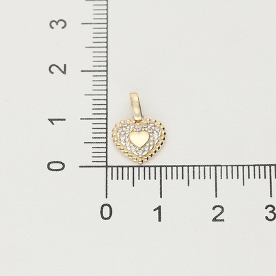 Arany szív medál (09S139-7-TC_KT)