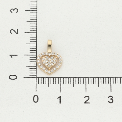 Arany szív medál (09S139-8-TC_KT)