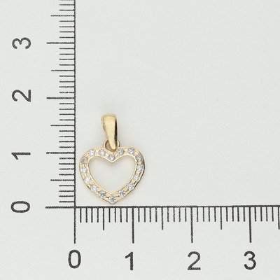 Arany szív medál (09S139-9)