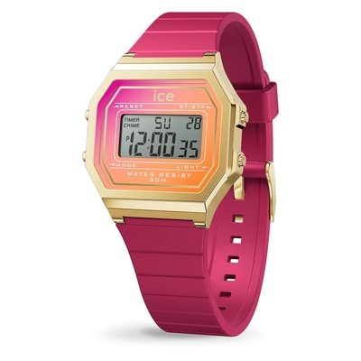 Ice-Watch Ice Digit Retro Fuschia Sunkissed Small óra (022719)