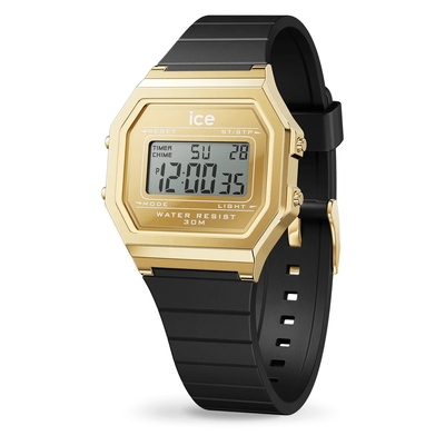 Ice-Watch Ice Digit Retro Black Gold Small óra (022731)