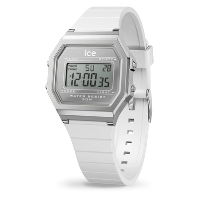 Ice-Watch Ice Digit Retro White Silver Small óra (022734)