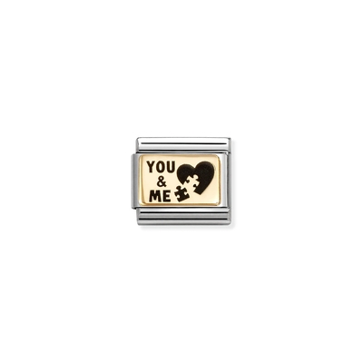 Nomination "You & Me Puzzle" charm (030166-71)