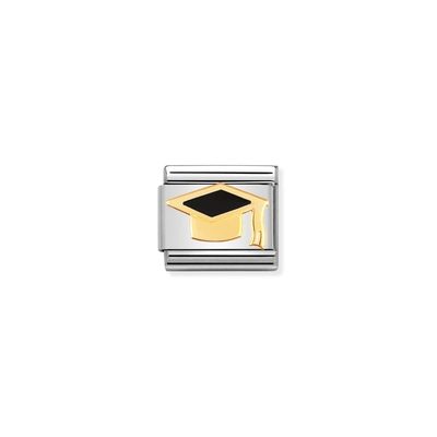 Nomination "Graduation Hat" charm (030223-08)