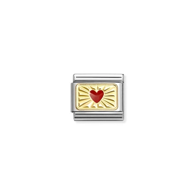Nomination "Sugárzó szív" charm (030284-58)