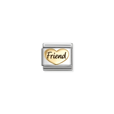 Nomination "Friend szív" charm (030285-84)